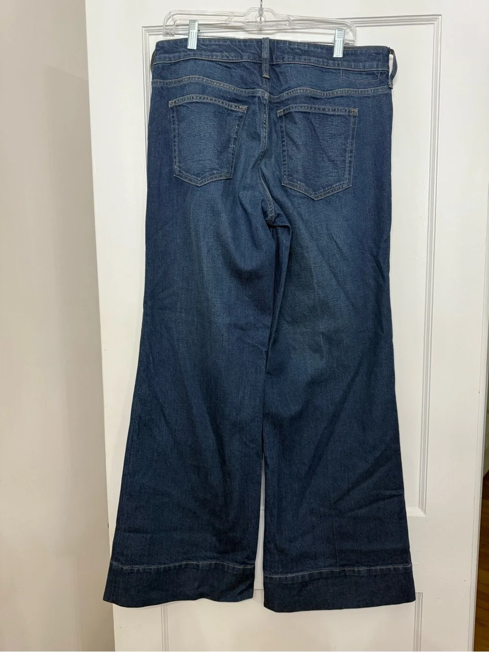 J.Crew '96 Low Rise Denim Trousers Dark Wash Wide Leg Jeans - Size 29